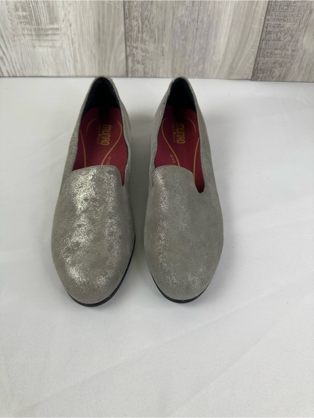 Munro Gun Metal Gray Slip-On Loafers -11N